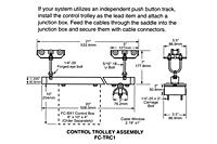 Drawing Control Box Trolley, 14 Gauge C-Track Installation