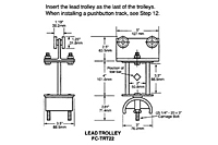 Drawing Tow Trolley and Saddle Assembly, 12 Gauge C-Track_Installation
