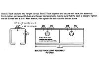 Drawing Track Joint Assembly, 12 Gauge C-Track_Installation