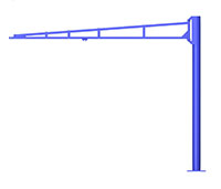 Gorbel® 50/150 Pound (lb) Capacity Tool Solutions Jib Cranes