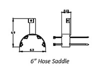 Gorbel® 6 Inch (in) Size Festoon Saddle