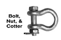 Anchor Shackles Bolt, Nut, and Cotter - Industrial Grade