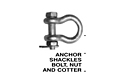Anchor Shackles Bolt, Nut and Cotter