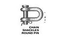 Chain Shackles Round Pin - Industrial Grade