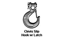 Grade 43 Clevis Slip Hook with Latch