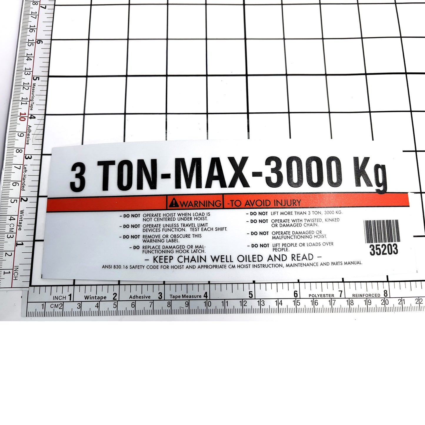 Label Capacity 627-106