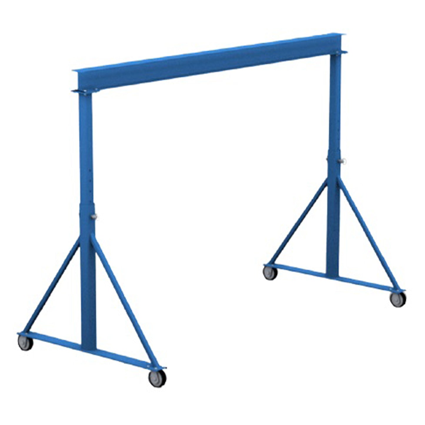 Gorbel® 9 Feet (ft) Minimum Hub (B) and 8 Feet (ft) Span (A) Adjustable Height Steel Gantry Crane