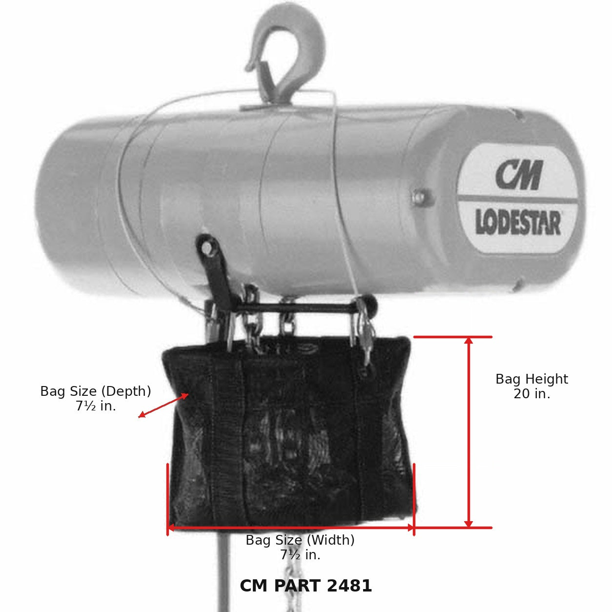 CHAIN CONTAINER KIT FABRIC 20"-2481