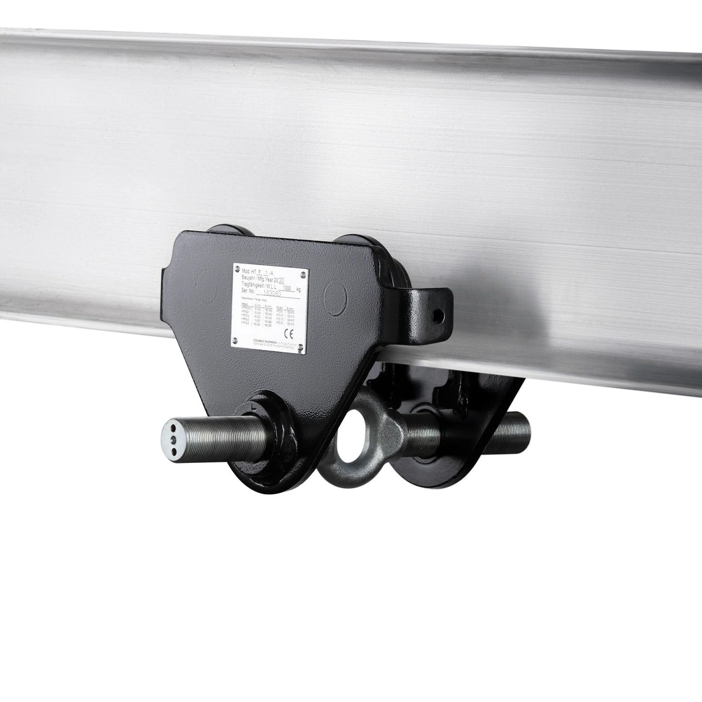 1/2 Ton (t) Capacity and 1.97 Inch (in) Minimum Flange Width Plain Trolley