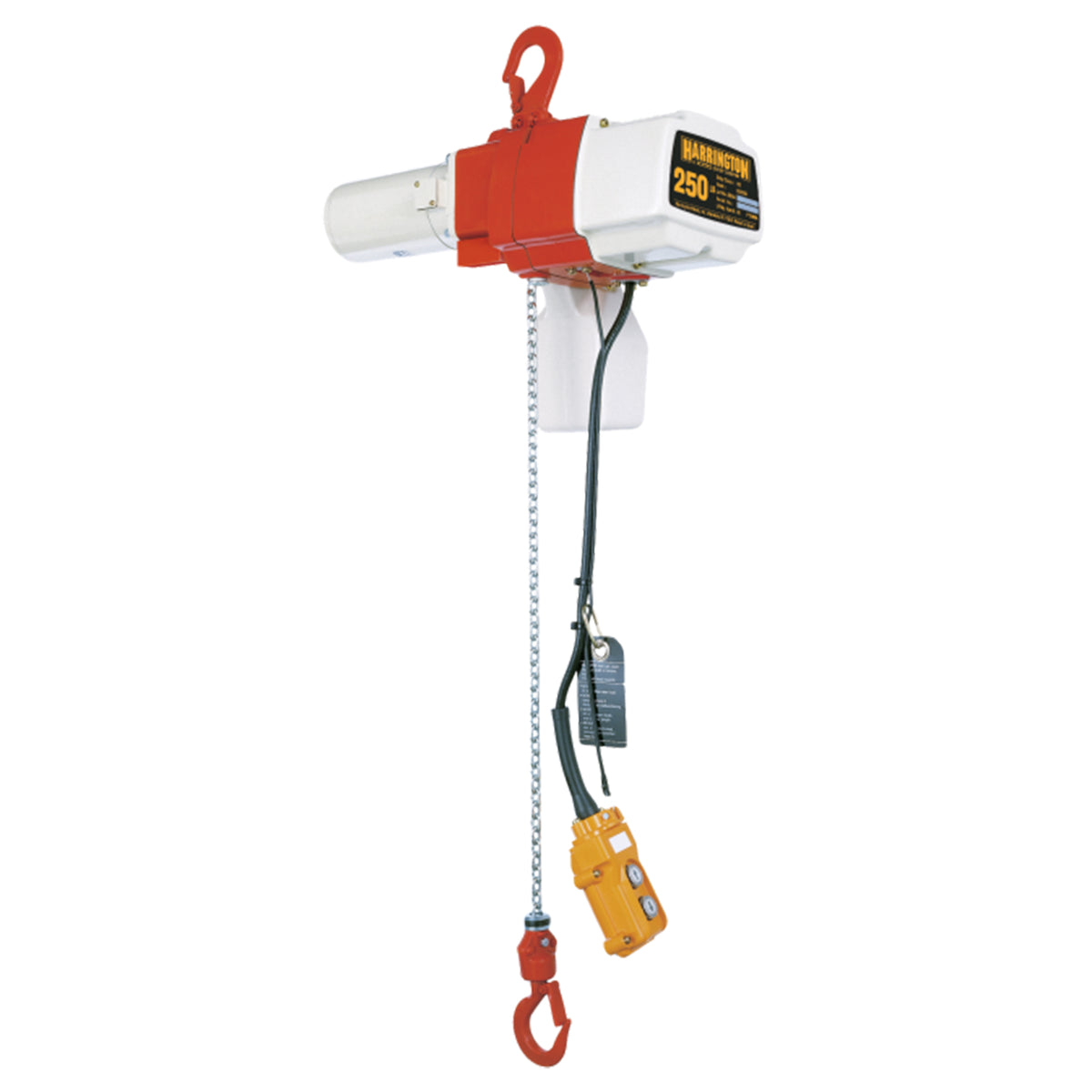 525 Lb. ED DS Electric Chain Hoist with Rigid Hook Suspension, 10ft of lift @ 44/10fpm, 120v