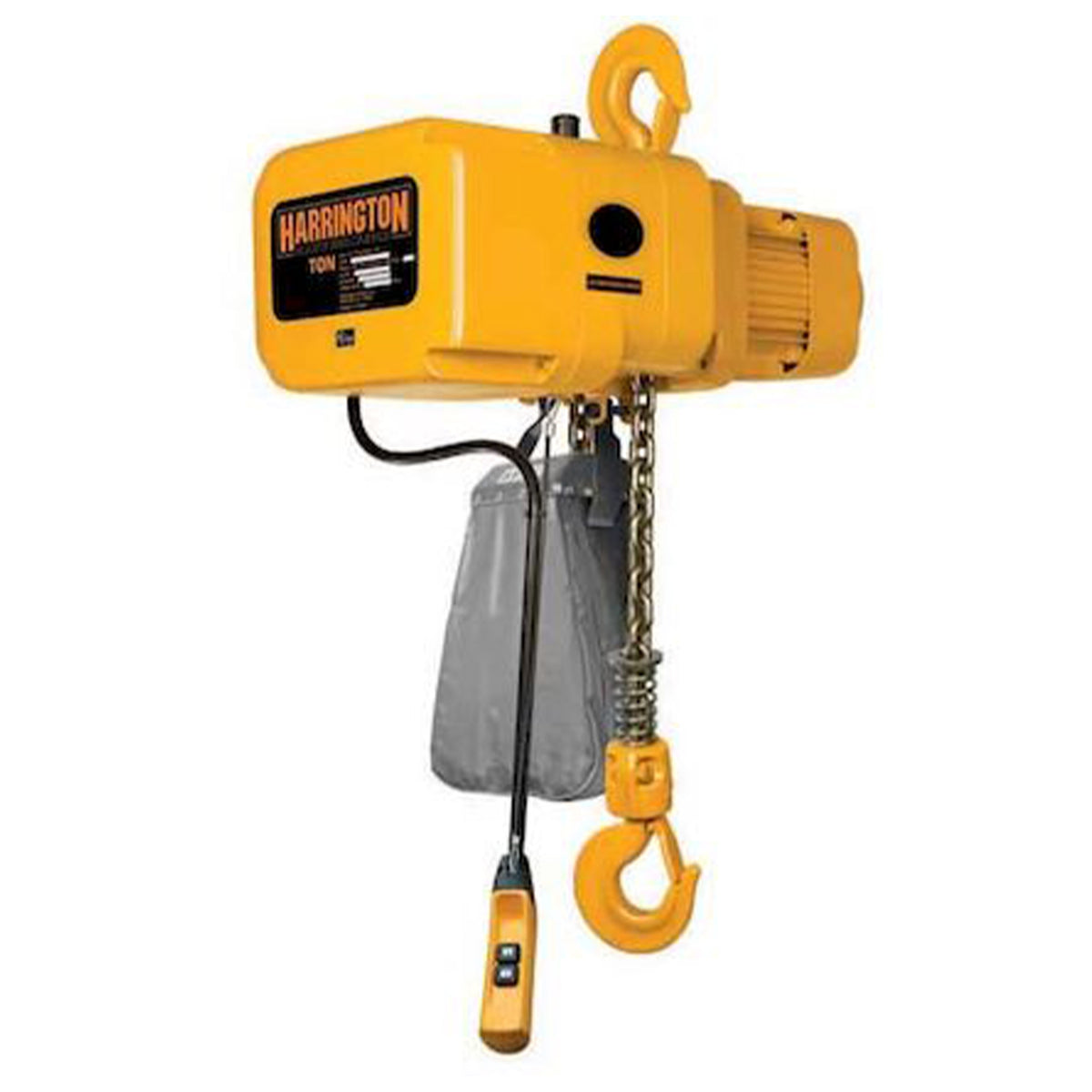 1/4 Ton NER Electric Chain Hoist with Rigid Hook Suspension, 15ft of lift @ 36fpm, 230/460V