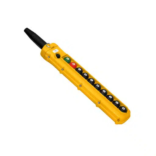 SBN Pendant Pushbutton Station, 10-Button, (8) Three-Speed with Momentary On/Off
