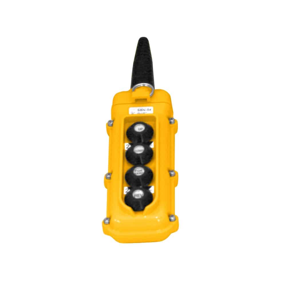 SBN Pendant Pushbutton Station, 4-Button, All Two-Speed
