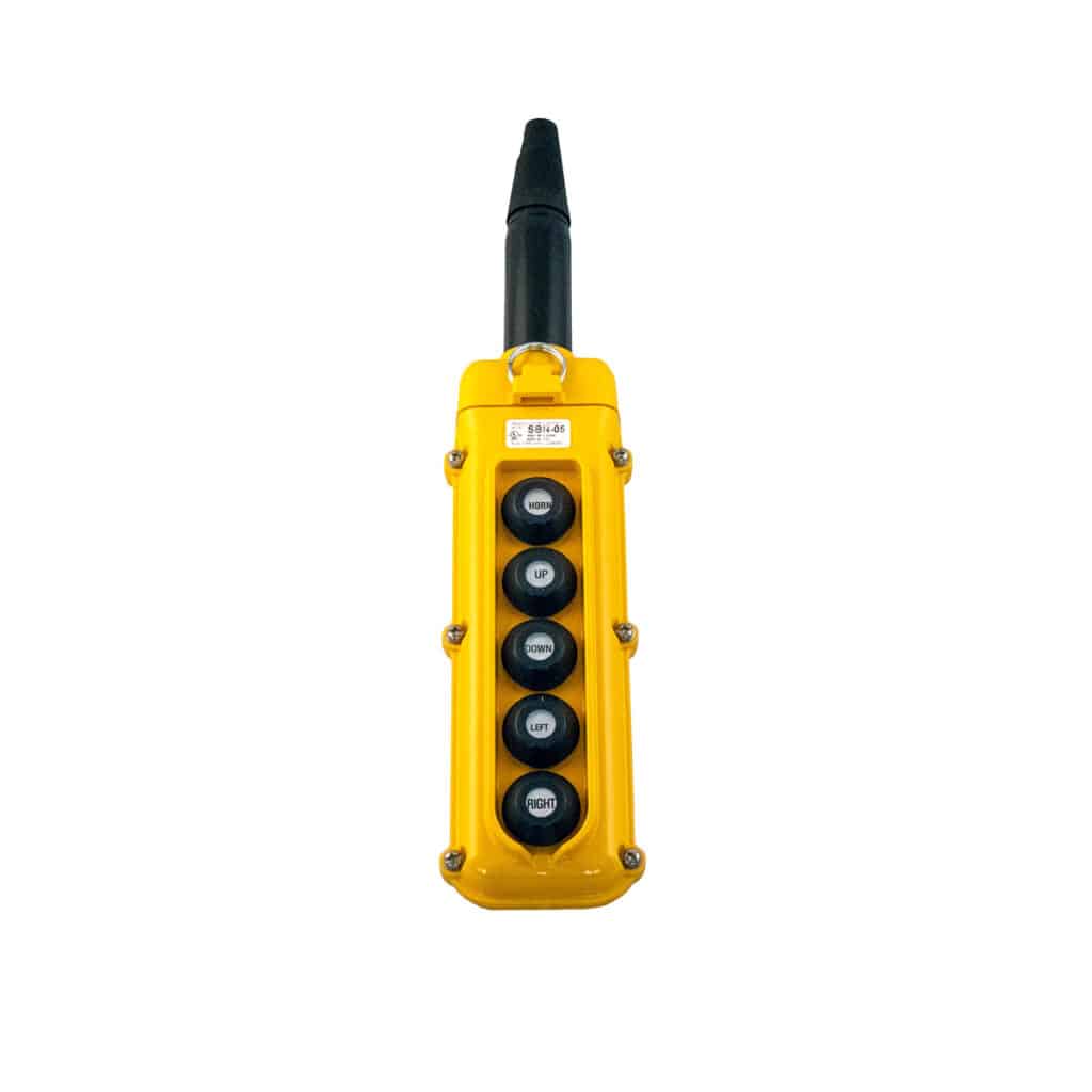SBN Pendant Pushbutton Station, 5-Button, All Single-Speed