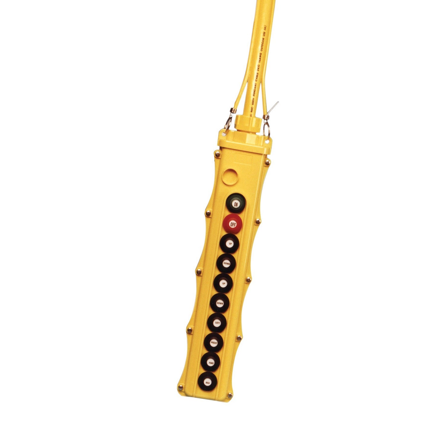 SBP2 Pendant Pushbutton Station, 10-Button, (8) Three-Speed with Maintained On/Off