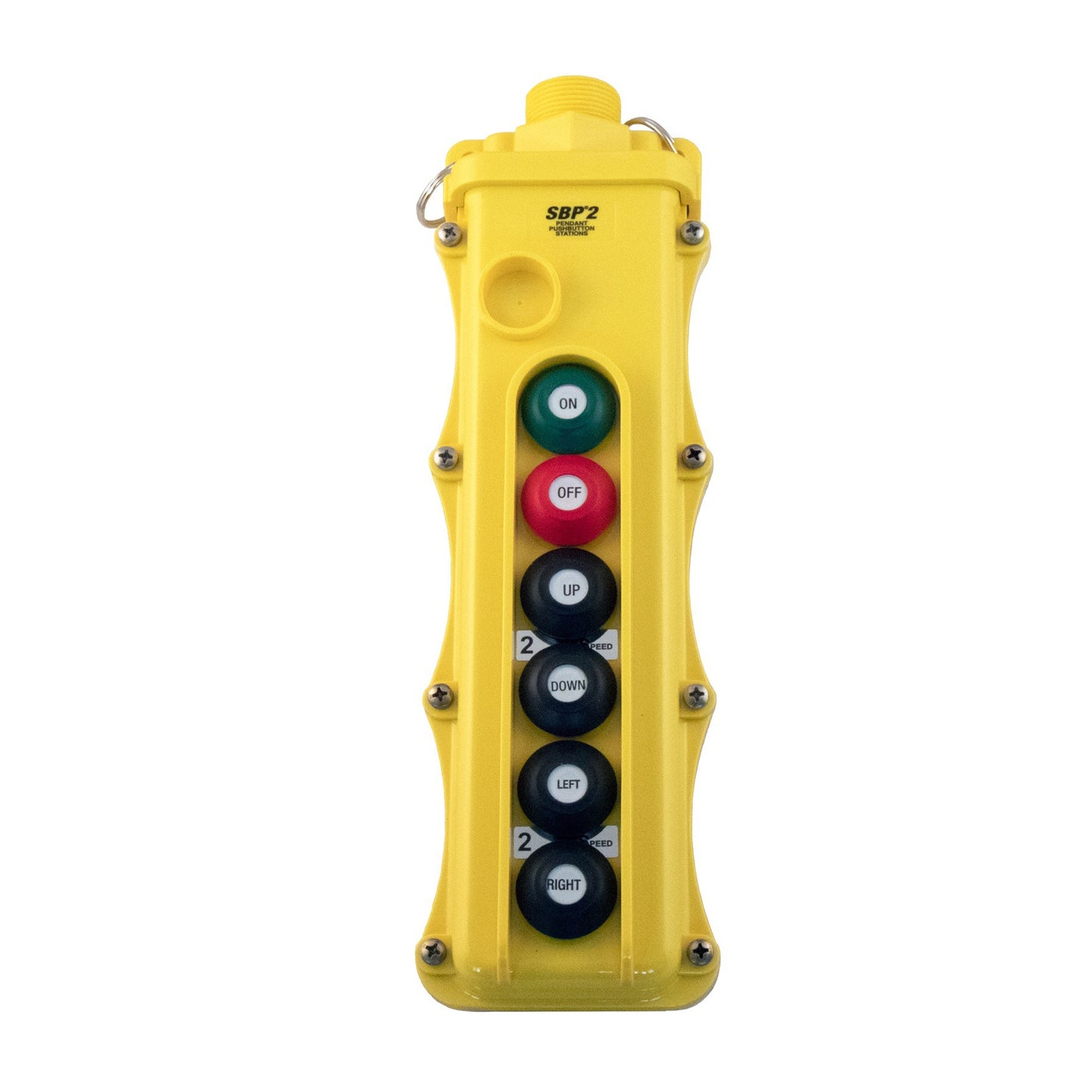 SBP2 Pendant Pushbutton Station, 6-Button, (4) Single-Speed with Maintained On/Off