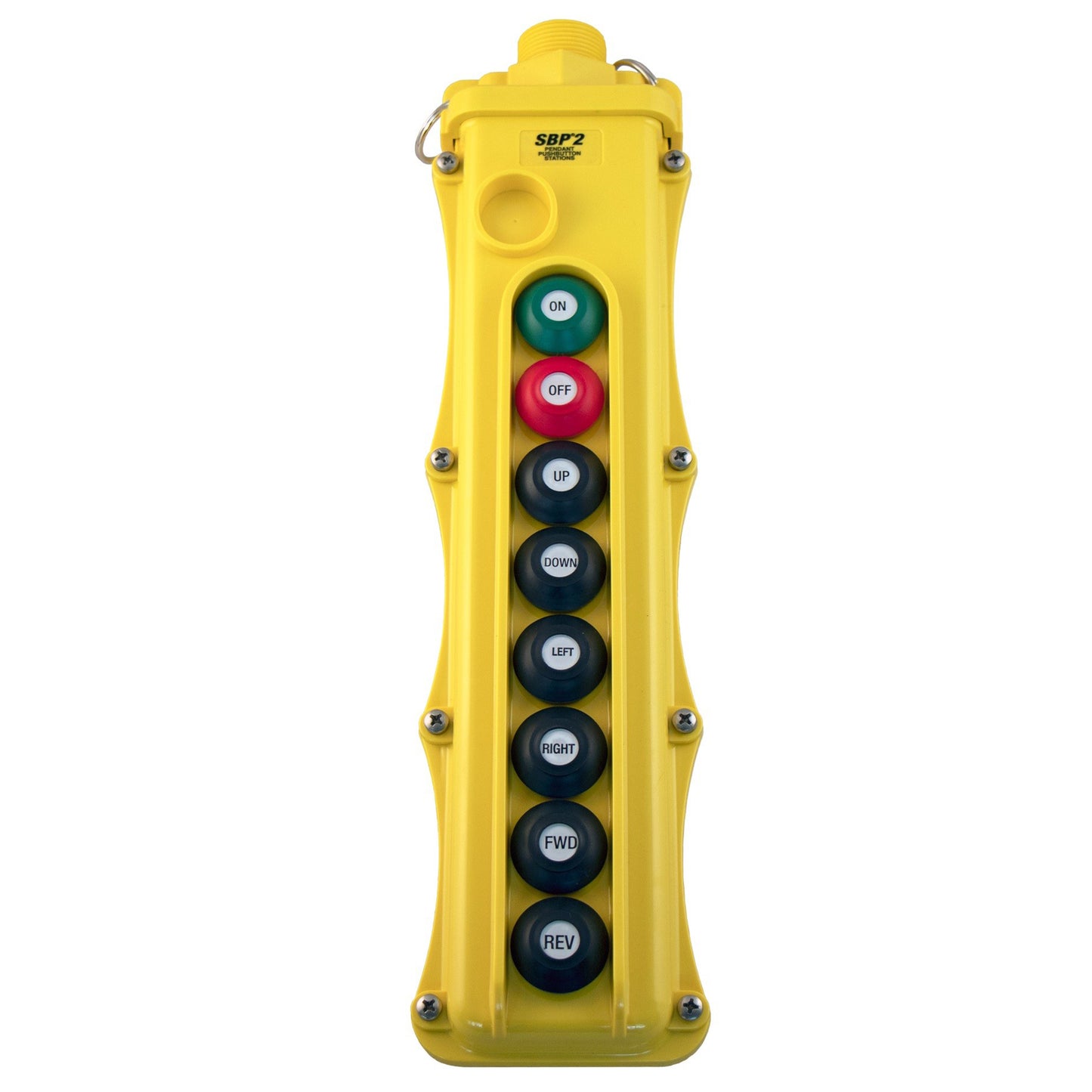 SBP2 Pendant Pushbutton Station, 8-Button, (6) Two-Speed with Maintained On/Off