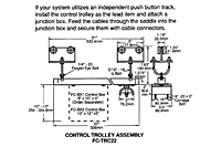Drawing Control Trolley Assemblies for Push Button Station, 12 Gauge C-Track_Installation