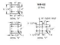 Gorbel® WB100 2 Ton (t) Capacity Wall Bracket Jib Crane