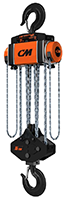 CM® Hurricane 360 Degree 15 Ton (t) Capacity 10 Feet (ft) Standard Lift Hand Chain Hoist (HU15000H10)