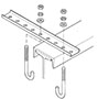 Galvanized Straight Brackets for Monorail or Under-Hung Applications