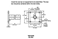 Drawing Tow Bar, 12 Gauge C-Track_Installation