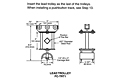 Drawing Tow Trolley and Saddle Assembly, 14 Gauge C-Track Installation