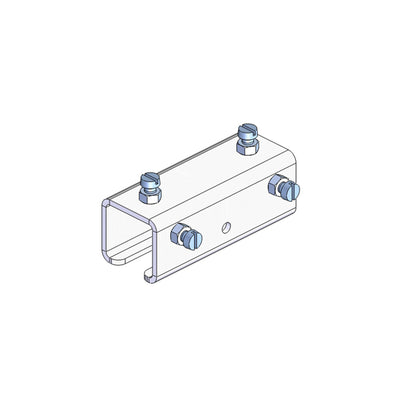 Standard Duty C-Track Festoon Track Joint, Stainless Steel