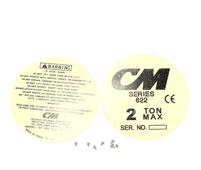 Label Set 2 Ton 622-24 - 22608