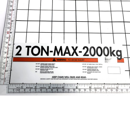Label Capacity 627-106