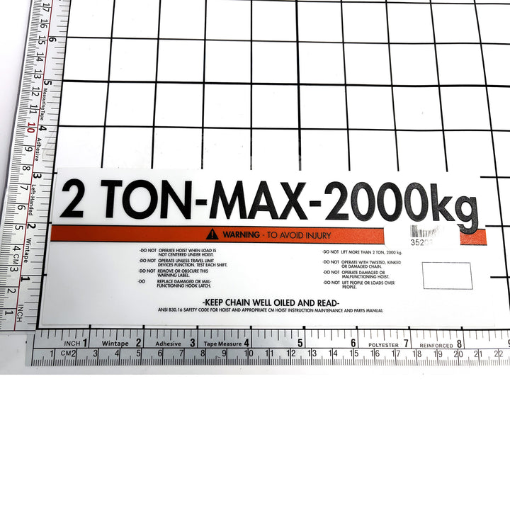 Label Capacity 627-106