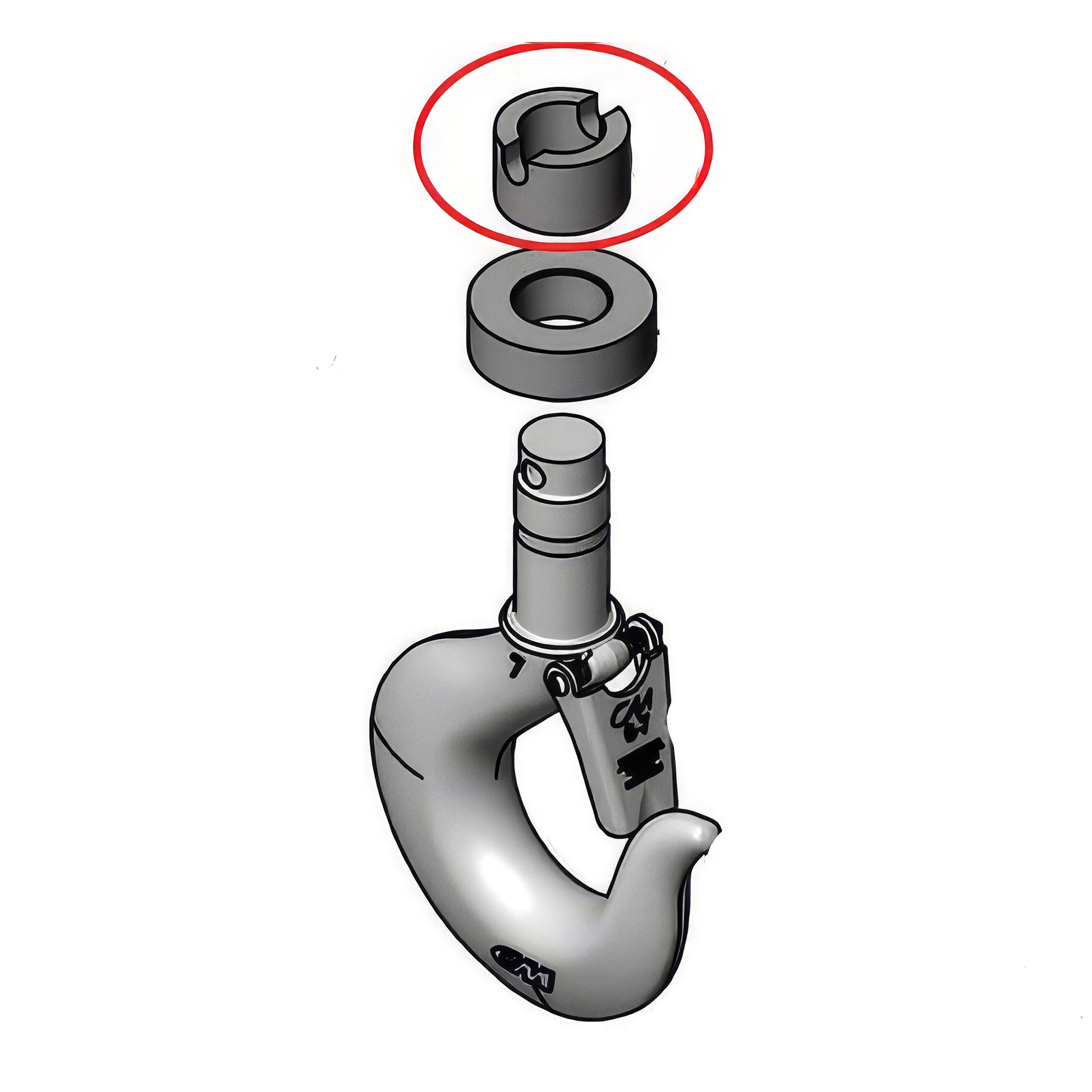 Nut Lower Hook 627-776