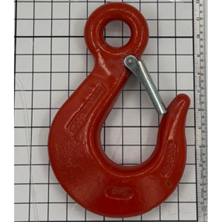 3/4" Herc-Alloy 1000 Eye Sling Hook with Latch, Orange Powder Coated