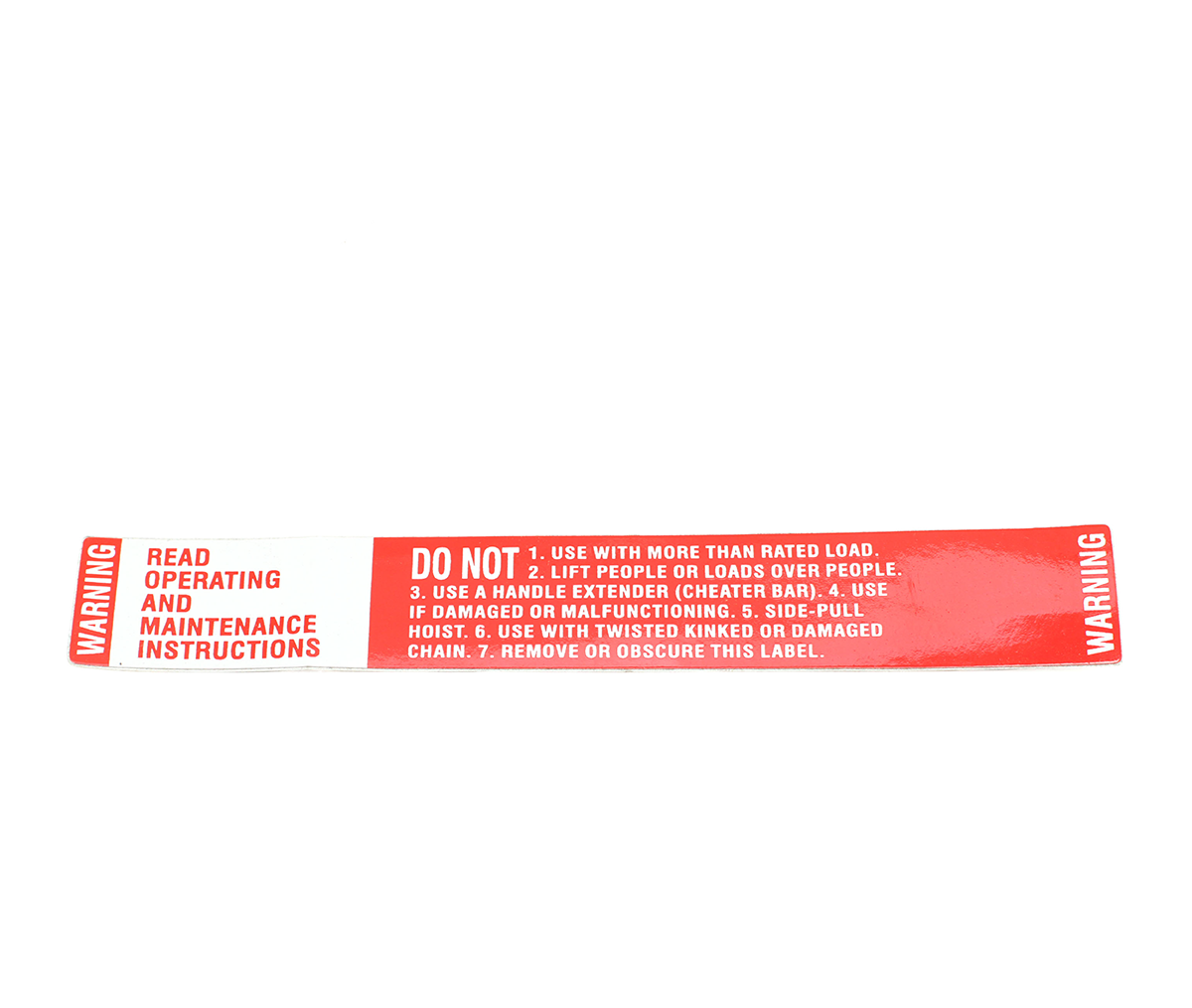 Warning Decal - 687K6