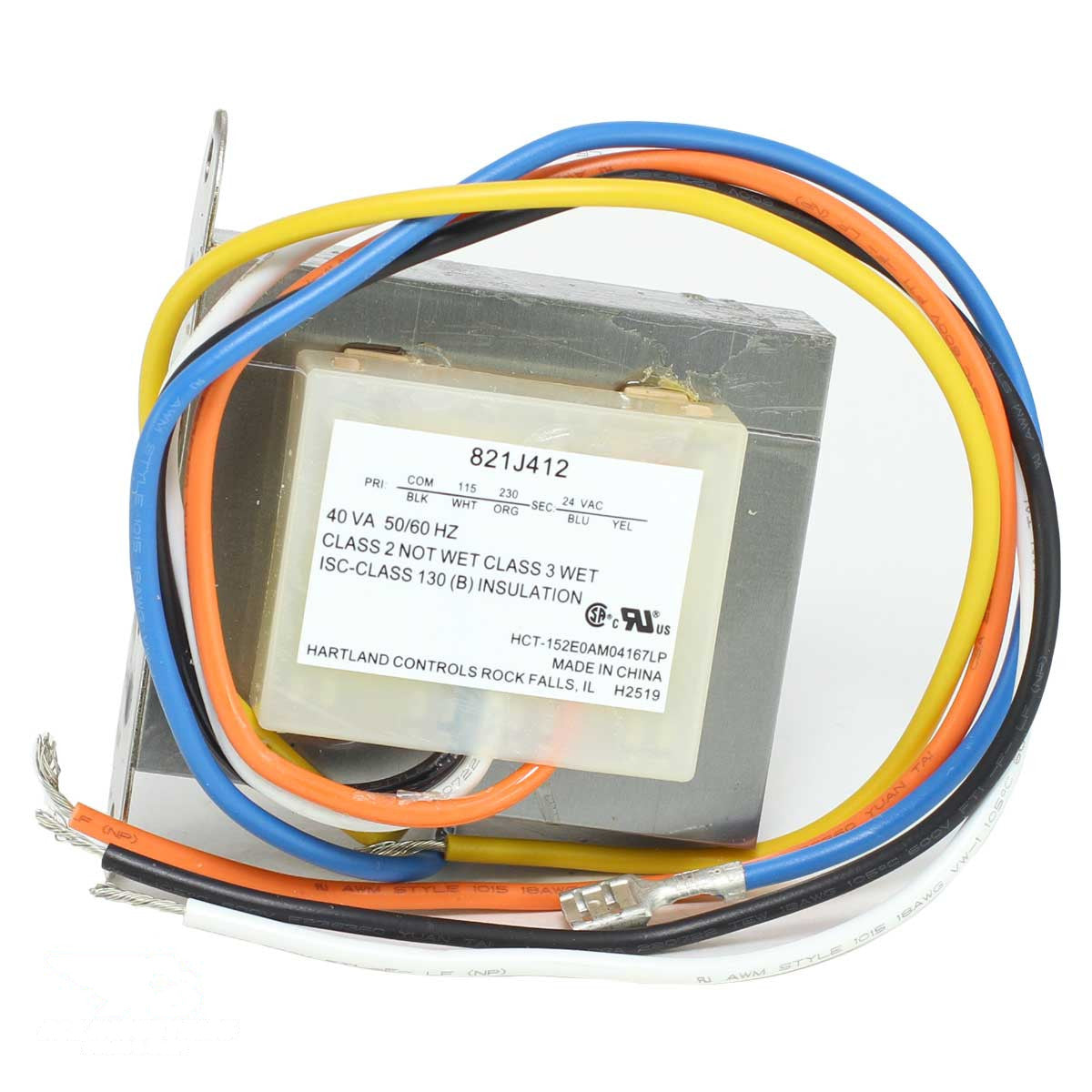 Primary.: 115/230 V, Secondary: 24 V - 821J412