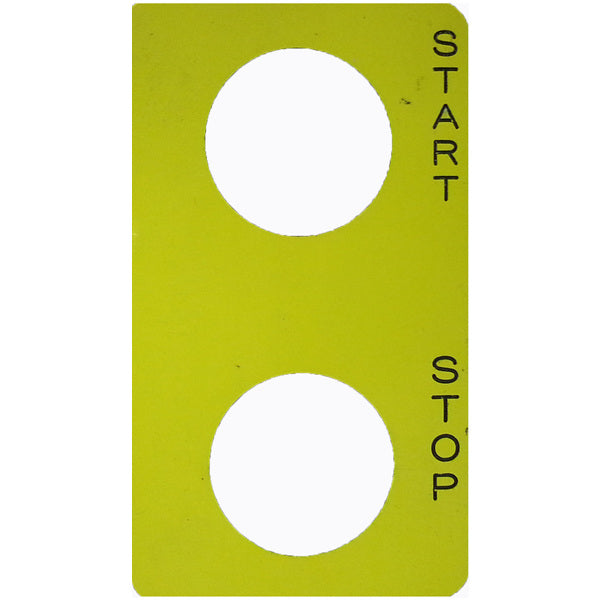 Legend Plate - START - STOP