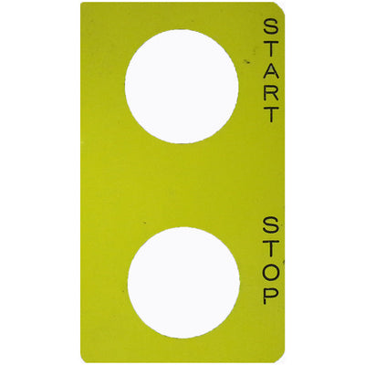 Legend Plate - START - STOP