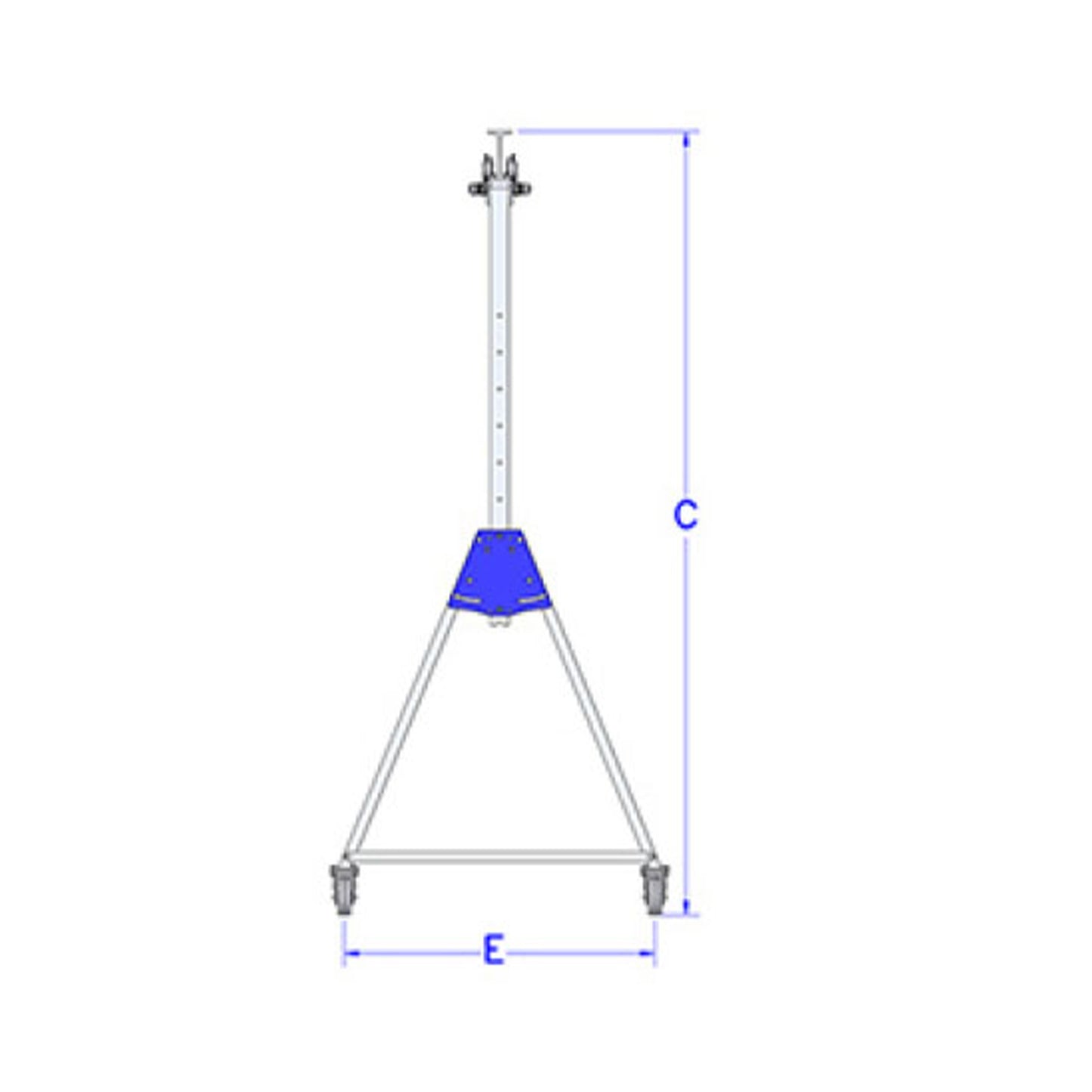 Aluminum Gantry Crane Dimesion Chart 2