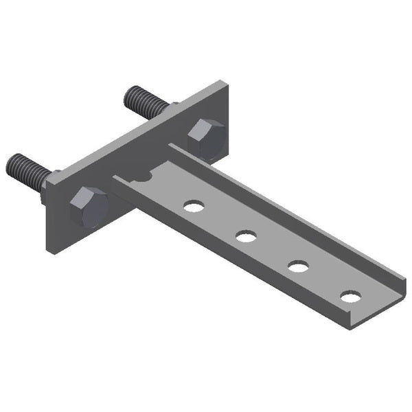 Steel Bracket - 4 Holes, 6-3/4"