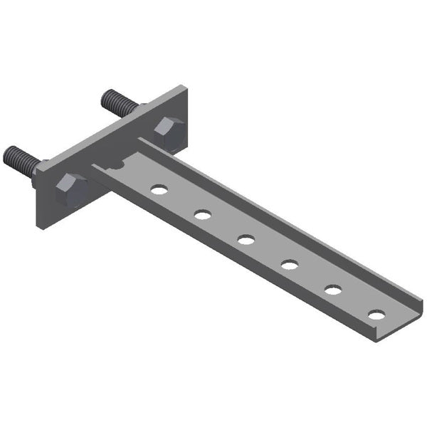 Steel Bracket - 6 Holes, 9-3/4"
