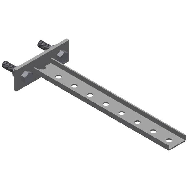Steel Bracket - 8 Holes, 12-3/4"