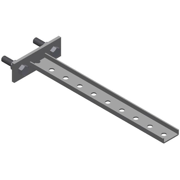 Steel Bracket - 9 Holes, 14-1/4"