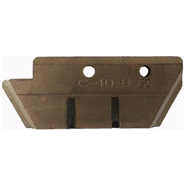 Series C & P Contact Shoe with Self Cleaning Inserts - 3" L x 1/4" W