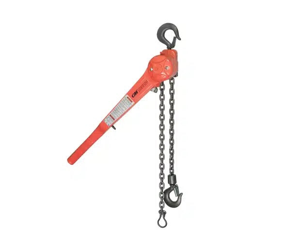 CM® Series 640, 1-1/2 Ton (t) Capacity and 20 Feet (ft) Standard Lift Puller Lever Tool with Load Limiter