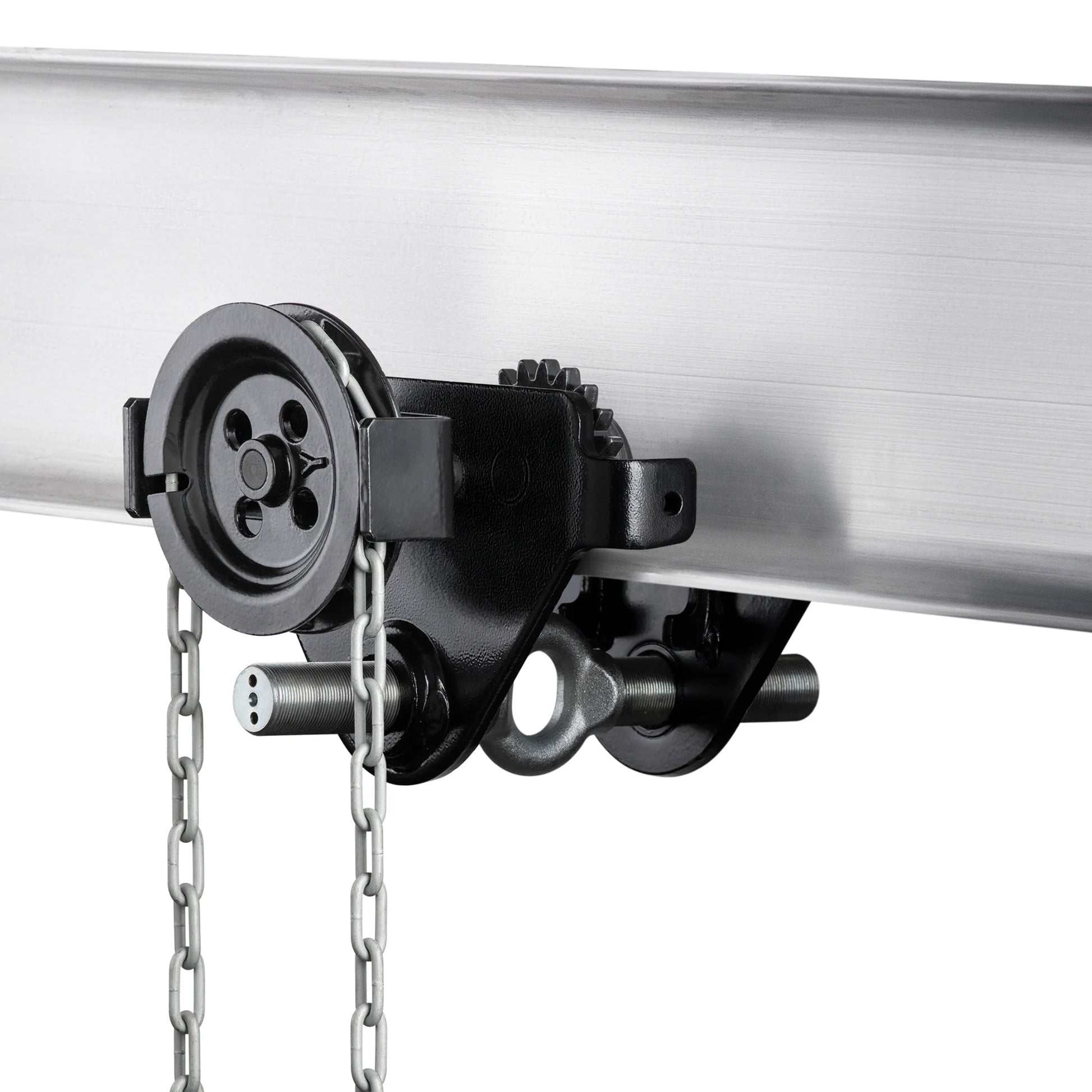 1/2 Ton (t) Capacity and 1.97 Inch (in) Minimum Flange Width Hand Geared Trolley