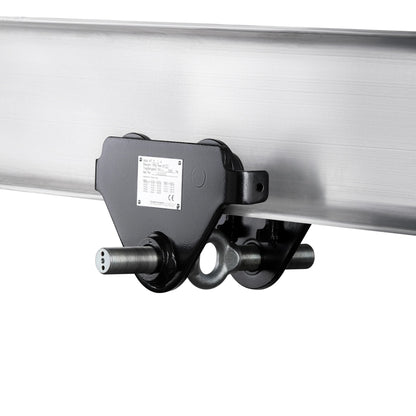 1/2 Ton (t) Capacity and 6.3 Inch (in) Minimum Flange Width Plain Trolley