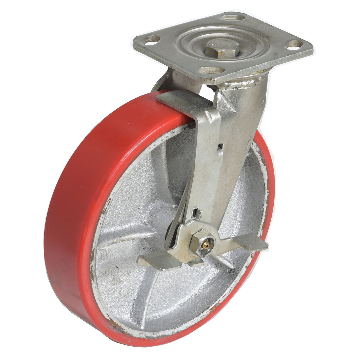 Vestil caster. - CST-PU-8X2-S-BR