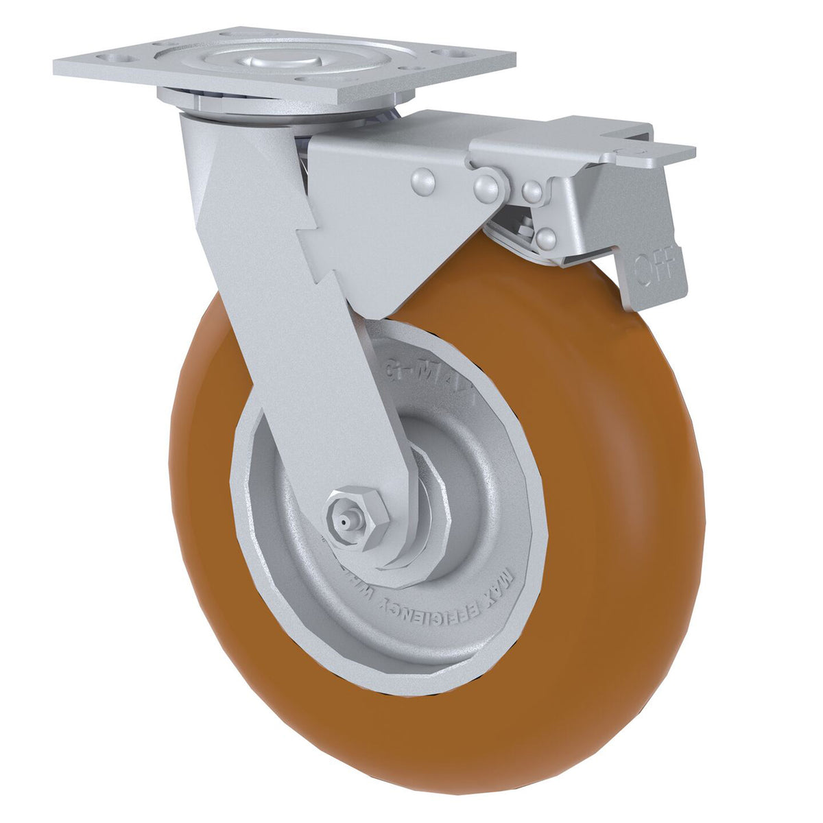Vestil caster. - CST-VE-8X2PUAD-SWTB