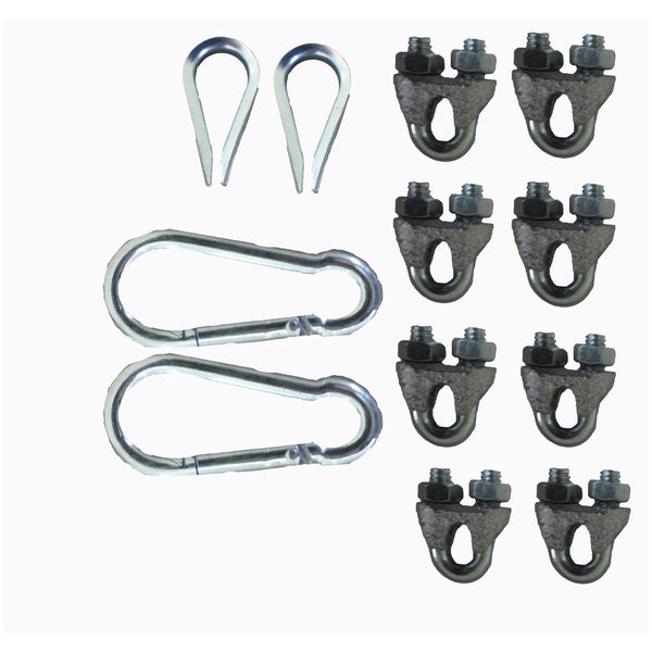 Strain Relief Hardware Kit (Snap-Links, Thimbles and Clamps)