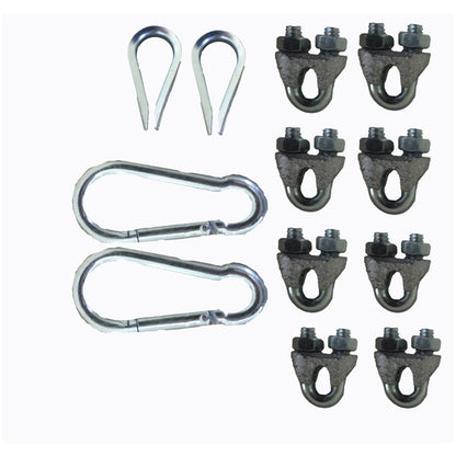 Strain Relief Hardware Kit (Snap-Links, Thimbles and Clamps)